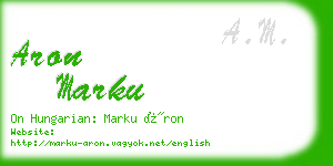 aron marku business card